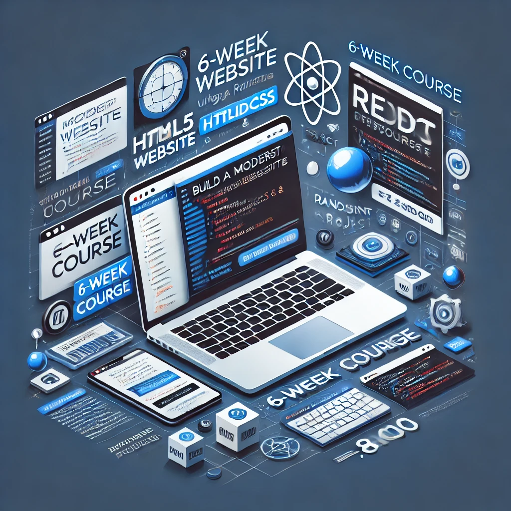 Build a Modern Website Using HTML5, TailwindCSS & React – Web Development Course