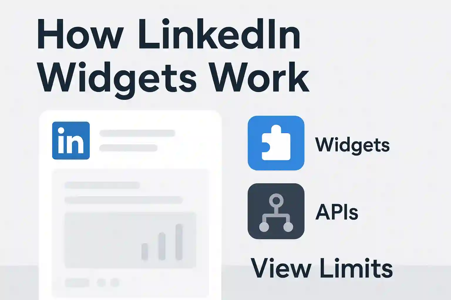 Thumbnail for How LinkedIn Widgets Work: Widgets, APIs, Setup & View Limits